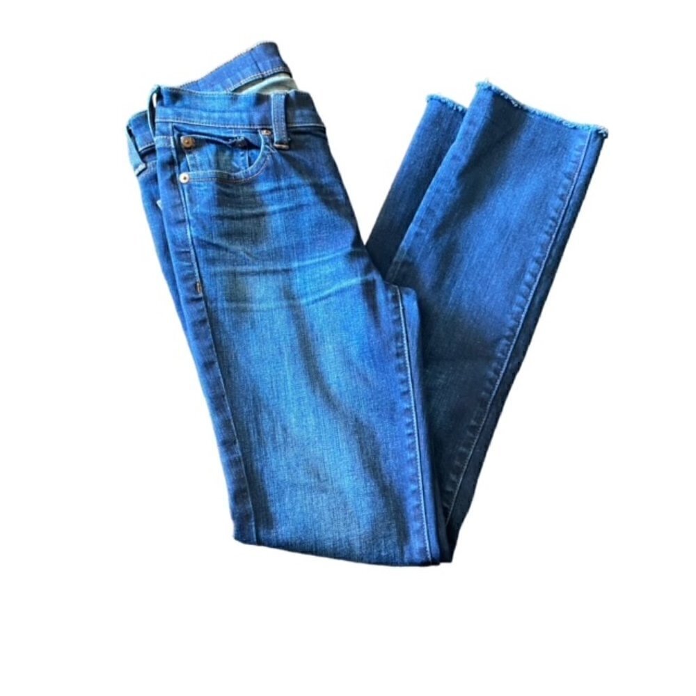 Madewell Alley Straight Leg Jeans with Raw Hem 24
